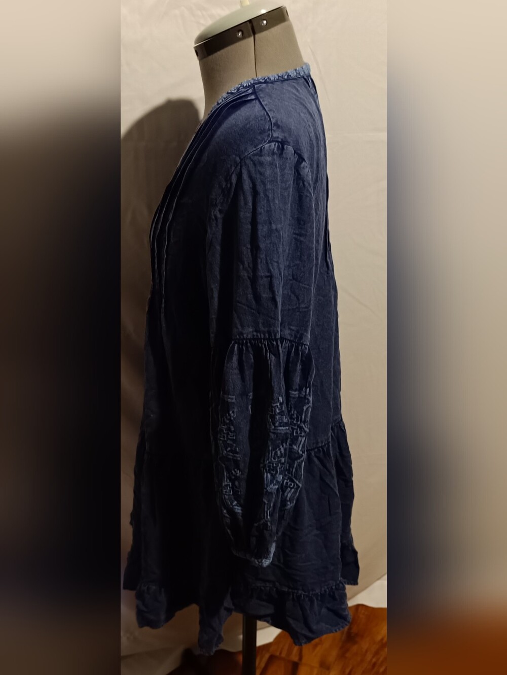 🫑Solitaire Women's Embroidered Boho Tunic Dress – Size Medium - Picture 3 of 10